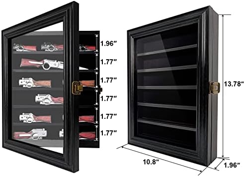 Lockable Tempered Glass Knife Display Case