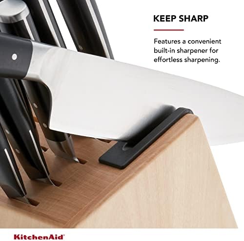 KitchenAid 14-Piece Knife Block Set with Sharpener