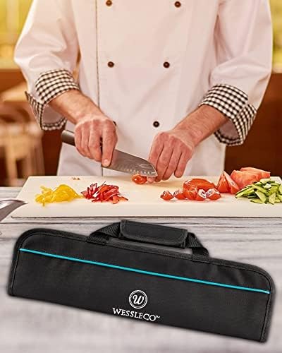 5-Pocket Chefs Knife Roll 600D Nylon Lined Perfect for Professional Carry