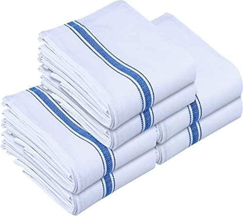 Stain-Resistant Absorbent Blue Dish Towels