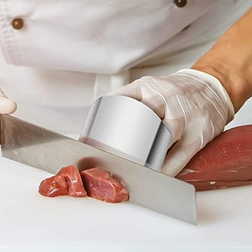 BeeSpring Double Finger Protector Stainless Steel Kitchen Tool