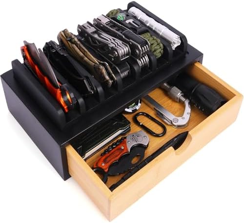 Smocchy EDC Knife Rack Holder 7 Knives_PT-Blk