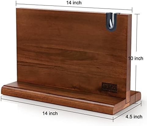 HOSHANHO Magnetic Knife Block 14x10 Inches 1