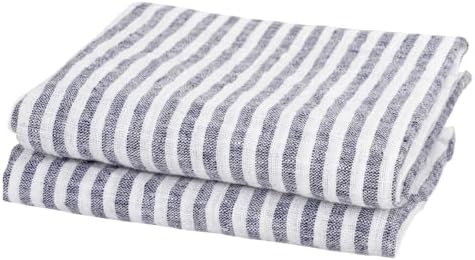 Navy Blue 100 Linen Dish Towels Perfect for Kitchen Dining