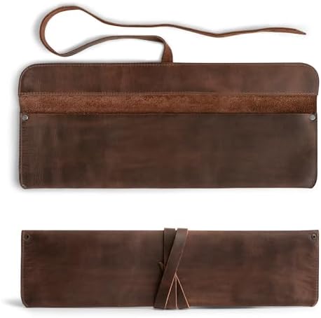 Cast Leather Co Single Knife Case in Bourbon Brown