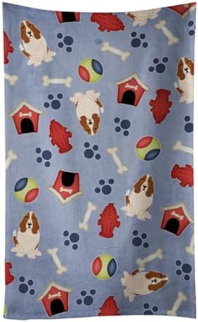 Carolines Treasures Basset Hound Kitchen Towels Dishcloths for Dogs