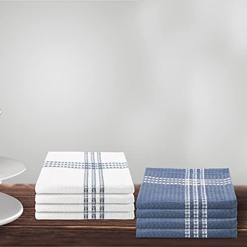 Urban Villa 12x12 Soft and Absorbent Cotton Dishcloth Set of 8