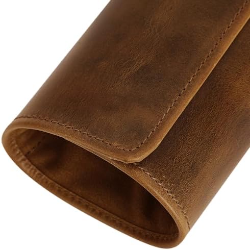 Premium Leather Knife Roll Bag
