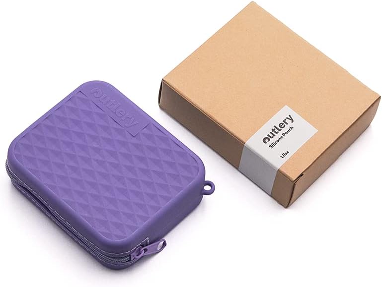 Reusable Silicone Pouch for Travel Cutlery