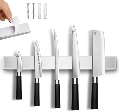 16 Inches Magnetic Knife Strip No Drill Wall Mount