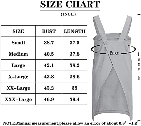 VLZUFE Crisp Cross-Back Womens Apron