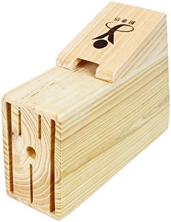 5-Slot Kitchen Chopper Storage Holder Wooden