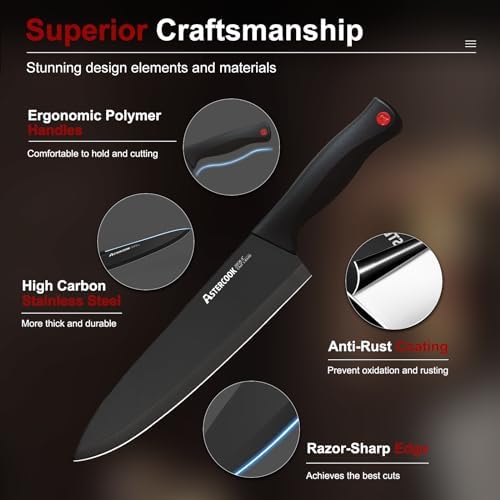 15-Piece Stainless Steel Knife Set for Home Use