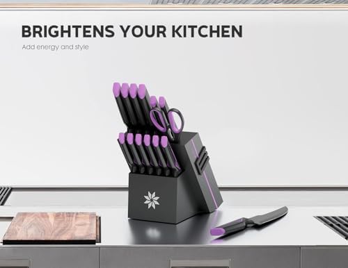 15-Piece Knife Set - Precision Cut - Built-in Sharpener - Modern Design