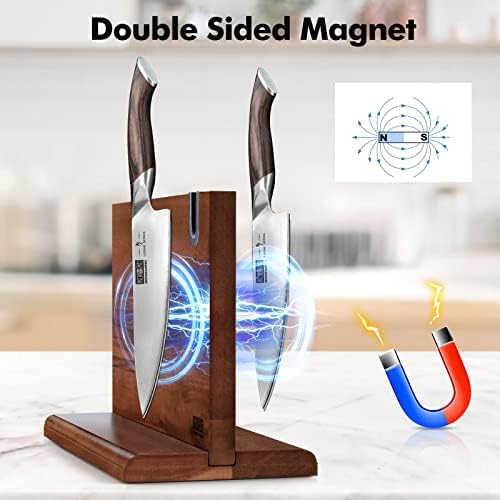 HOSHANHO Magnetic Knife Block 14x10 Inches 1