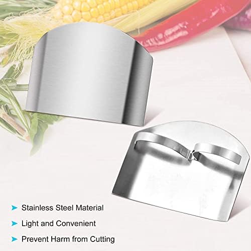 BeeSpring Double Finger Protector Stainless Steel Kitchen Tool