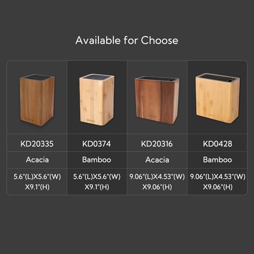 KITCHENDAO Deluxe Universal Knife Block
