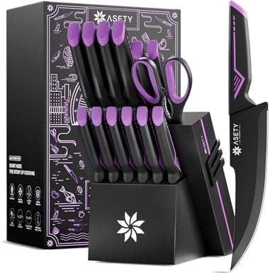 15-Piece Knife Set - Precision Cut - Built-in Sharpener - Modern Design