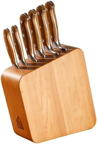 Versatile Italian Olive Wood Knife Set