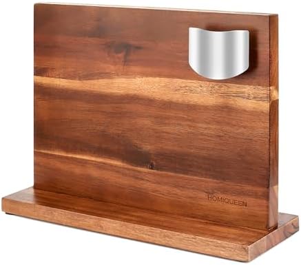HOMIQUEEN Magnetic Knife Block Double Sided