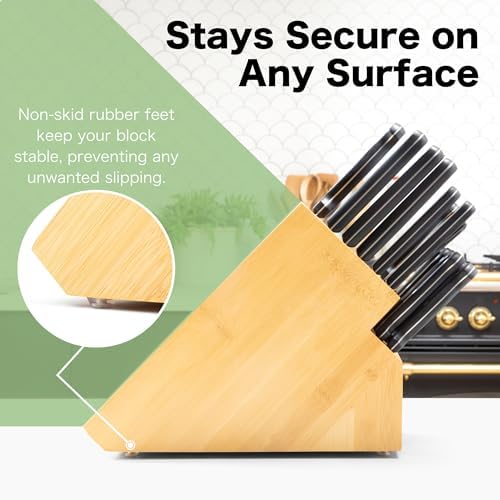 Master Your Cooking with 20 Slot Knife Block