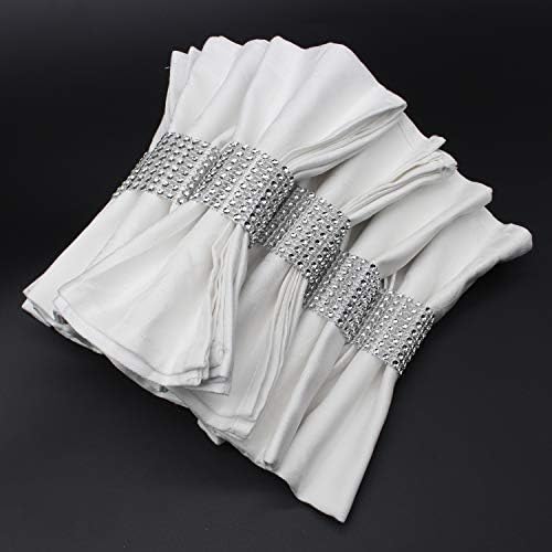 Presenting the KPOSIYA 120-Piece Rhinestone Napkin Rings Set