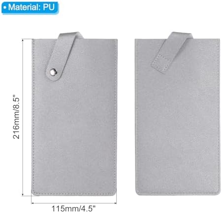 PATIKIL Waterproof PU Leather Knife Sheath - 8 Kitchen Knife Protector Silver