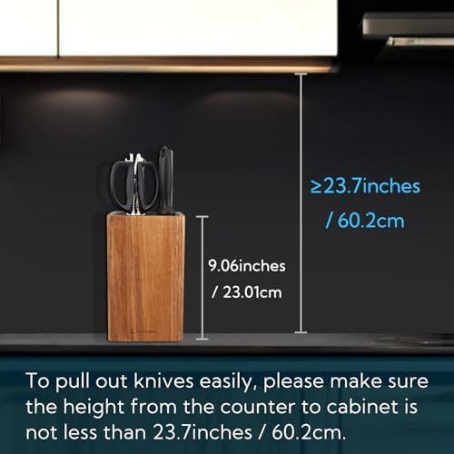 KITCHENDAO Deluxe Universal Knife Block