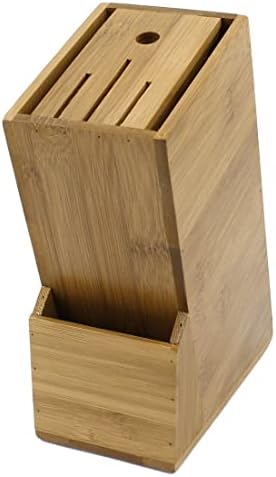 Qtqgoitem Chefs Kitchen Cutters Knift 5 Slot Holder Storage Box Organizer