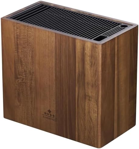 Space-Saving Acacia Wooden Knife Holder