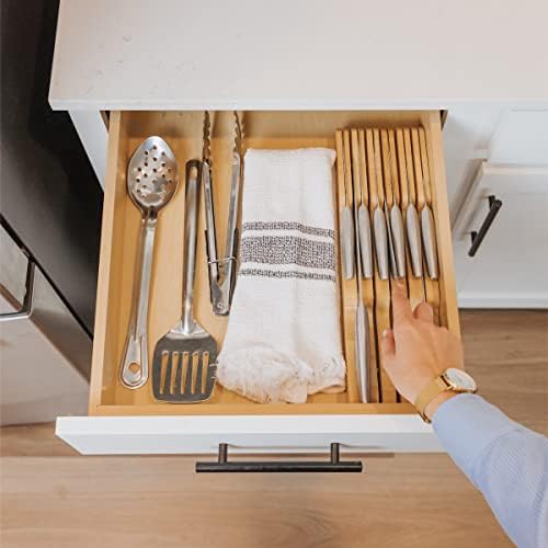 Bamboo Knives Block Multifunctional Organizer