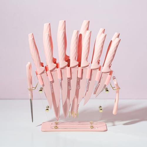 Paris Hilton-Kitchen Knife Set Pink Gold