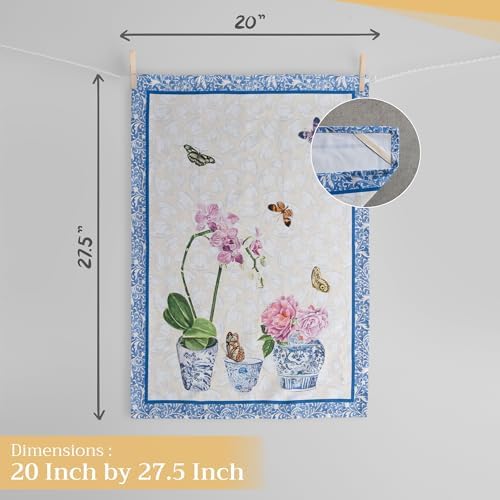 Maison dHermine Dish Towels Set of 3 2750 x 20 Cotton Kitchen Towels