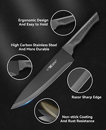 Hundop 15-Piece Kitchen Knife Set Durable Rugged Kitchen Knives