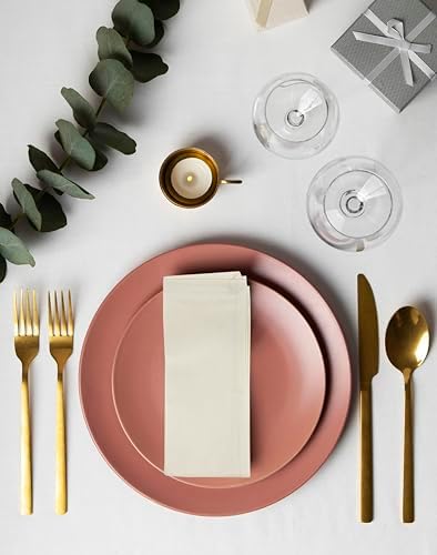 18x18 Connected Cloth Napkins Set of 6 100 Cotton Eco-Friendly Washable