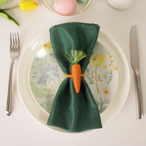 Easter Napkins with Carrots Set of 6