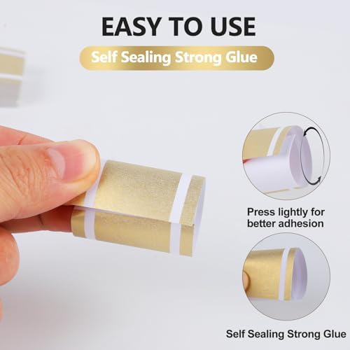 Germiwipe Matte Gold Silverware Napkin Rings 200 PCS