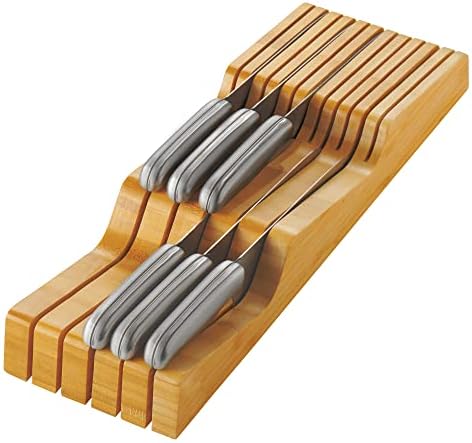 Bambsi In-Drawer Knife Block - Fits 5 Long 6 Short Knives