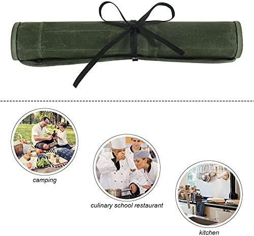 Heavy Duty Chefs Knife Roll Bag Folding Durable