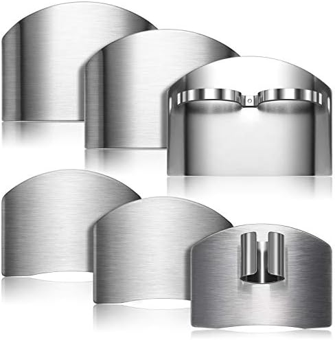 Patelai 6-Piece Adjustable Finger Guards for Stainless Steel Slicing
