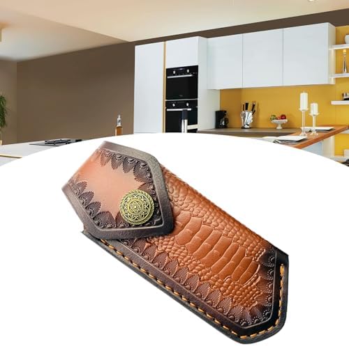 Foldable Leather Knives Case - Outdoor Camping Kitchen Use
