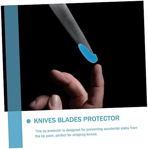 25-Piece Plastic Knife Tip Covers Protects Sharpens Knives