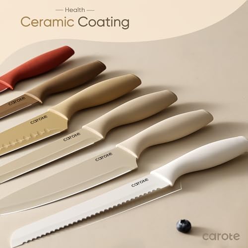 Razorsharp 12-Piece Set Stainless Steel with Ceramic Coating Ergonomic Handle