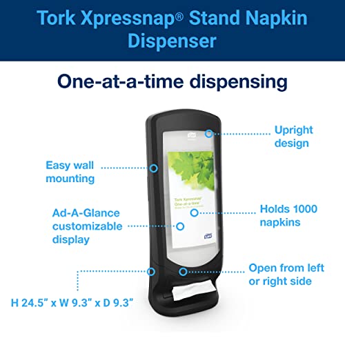 Tork Xpressnap Stand Napkin Dispenser Black 1