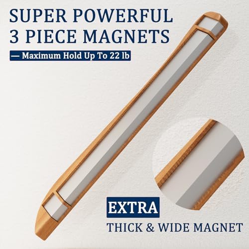 Stylish Acacia Wood Magnetic Knife Holder