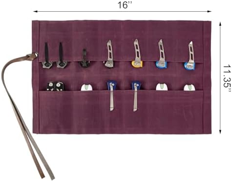 12-Knive Folding Holder for Outdoor Use