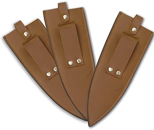 Sturdy Cowhide Leather Chef Knife Guard with Belt Loop