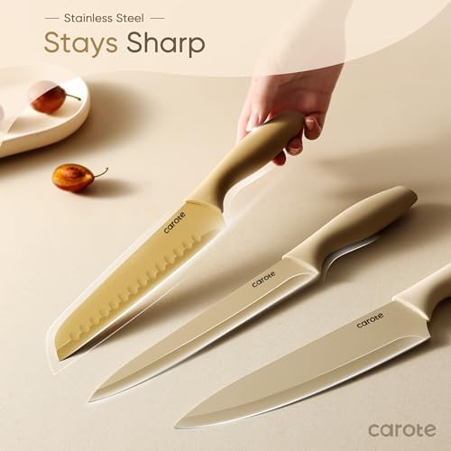 Razorsharp 12-Piece Set Stainless Steel with Ceramic Coating Ergonomic Handle