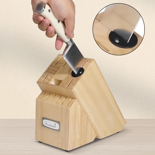 Kuisine Chef Knife Set with Built-in Sharpener 15PCS