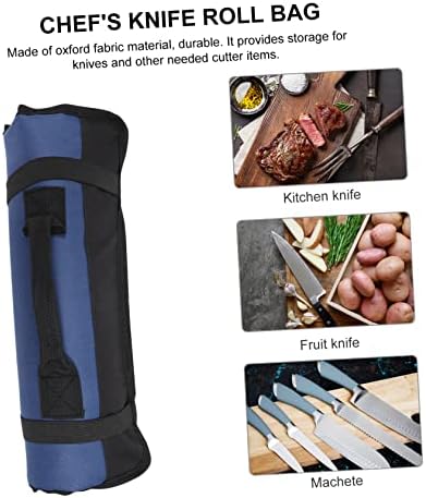 22 Slots Portable Chef Roll Bag Multi Functional Knife Carrying Case